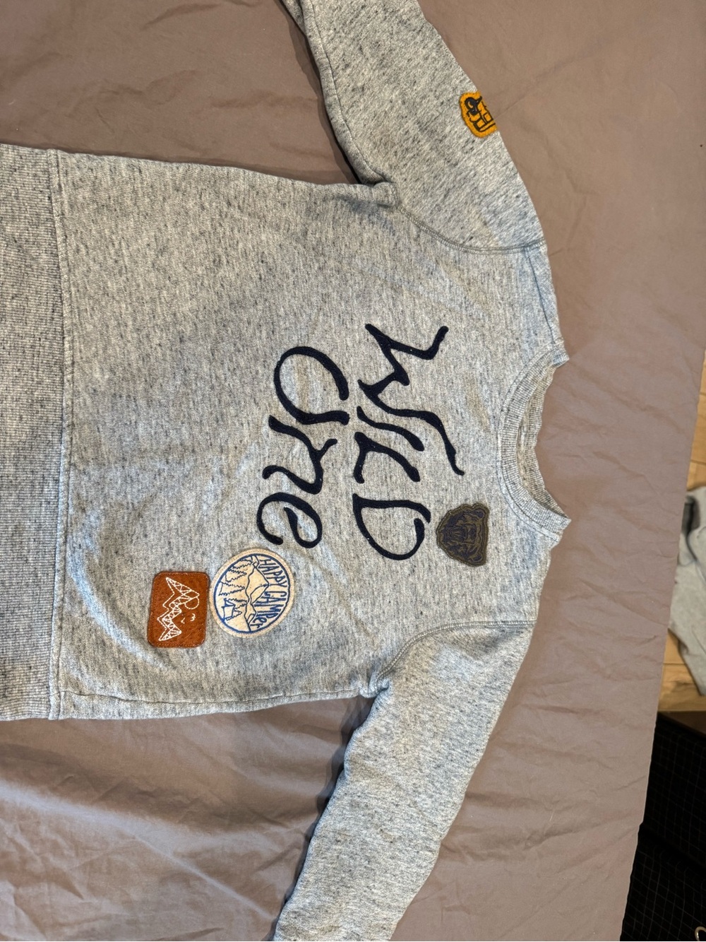 Gray Patch Detail Sweatshirt Gymboree